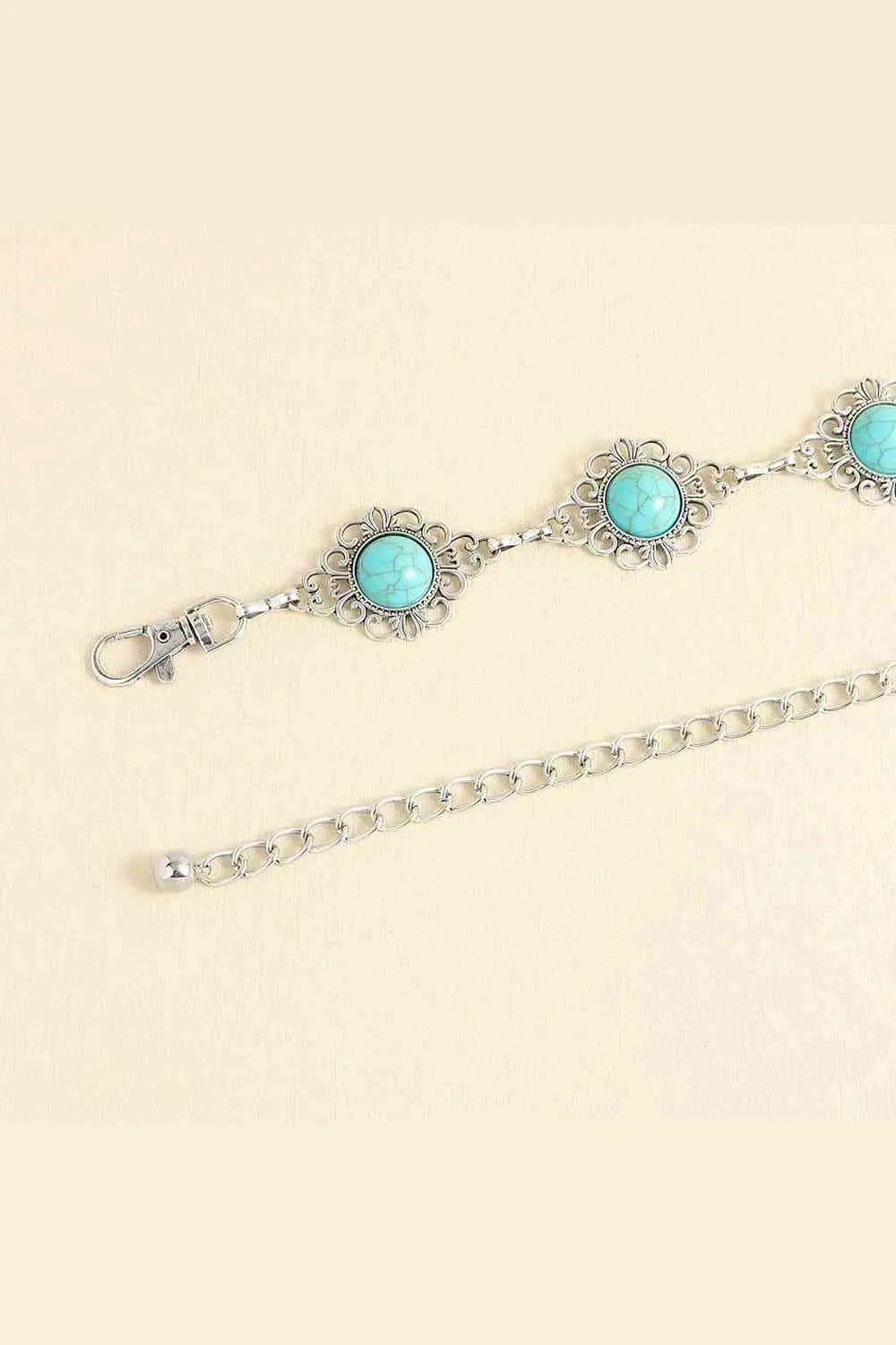 Vintage Turquoise Alloy Belt